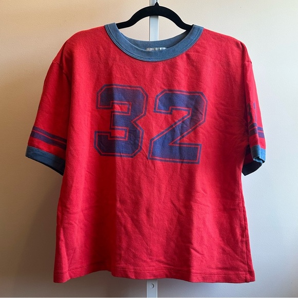 NWT Ragabond x Free People Lost & Found Ringer Tee XS Red Vintage - Picture 9 of 11